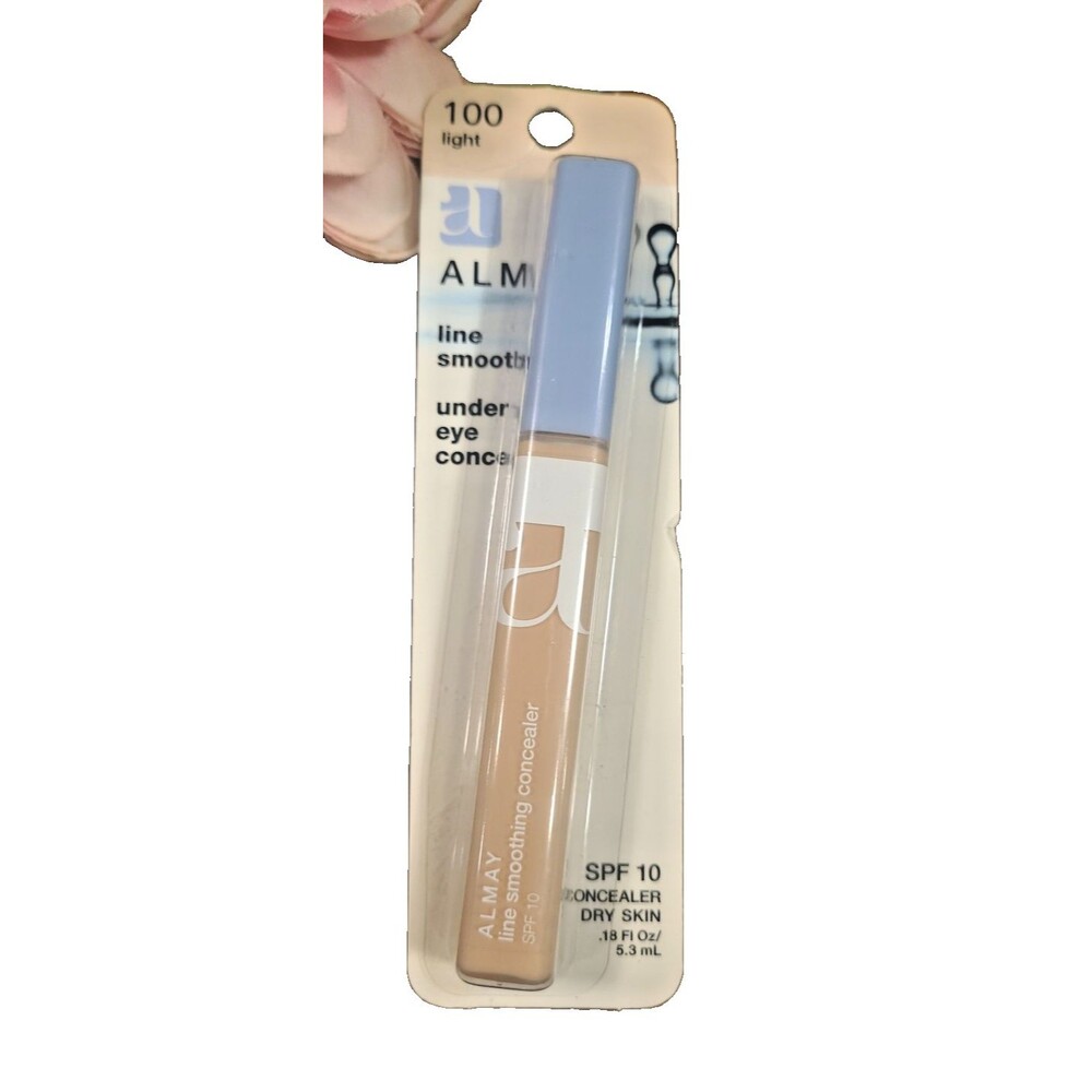 Almay Line Smoothing Under Eye Concealer 100 LIGHT .18 fl oz / 5.3 ml NOS SEALED